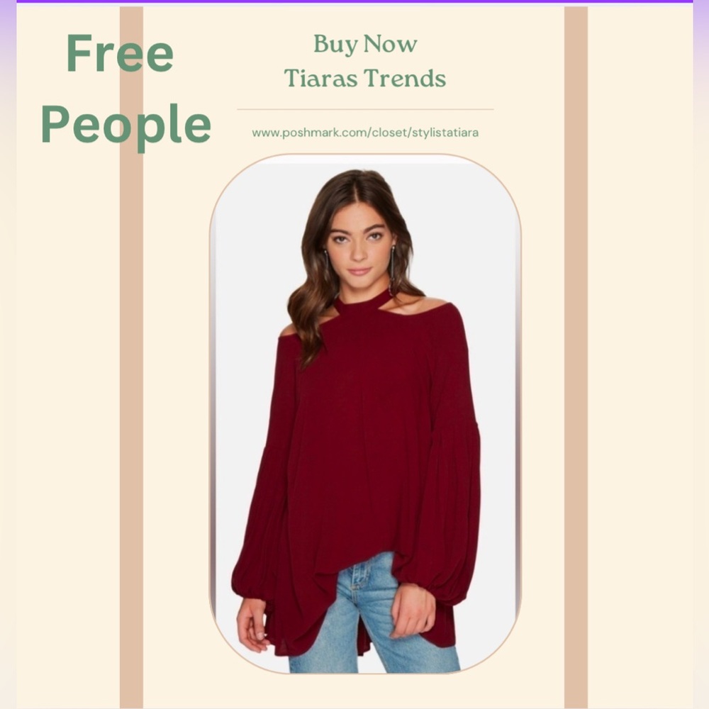 Free People Drift Away Cold Shoulder Tunic Top / Dress